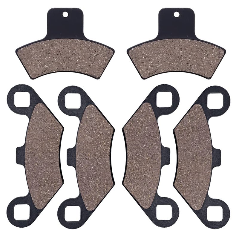 Cyleto Front and Rear Brake Pads for Polaris Sportsman 500 400 335 Scrambler 400 500 Trail Blazer 250 400 Magnum 325 500 Sport 400 Diesel 455 Xpedition 425 325 Trail Boss 325 - Image 2